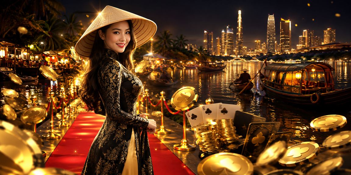 Người chơi bài truyền thống với nón lá tại vùng Mekong – kết hợp giải trí hiện đại
